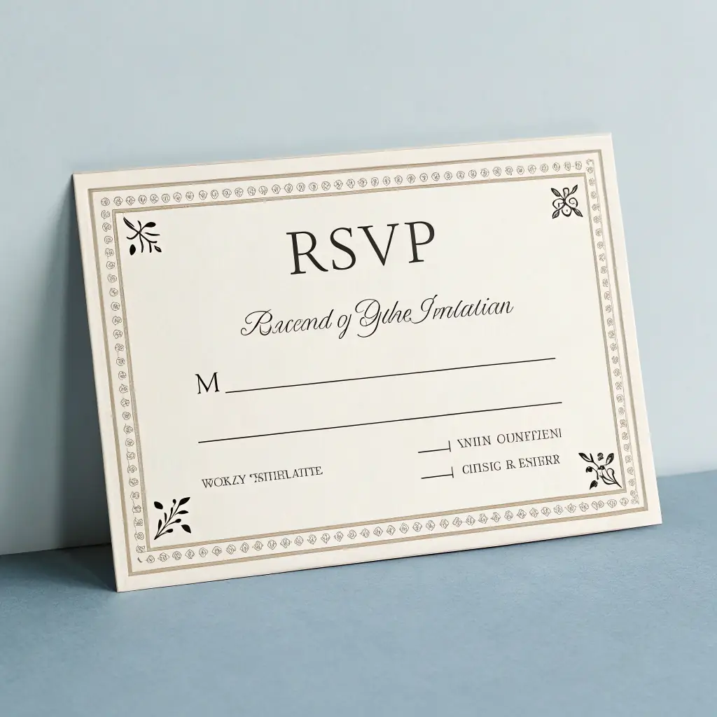 Vintage RSVP Card